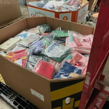 mixed men women and kids clothing